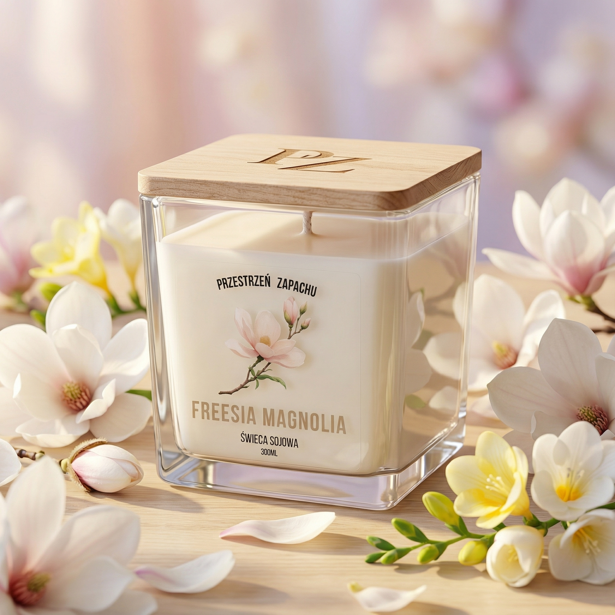 Freesia Magnolia - Świeca sojowa