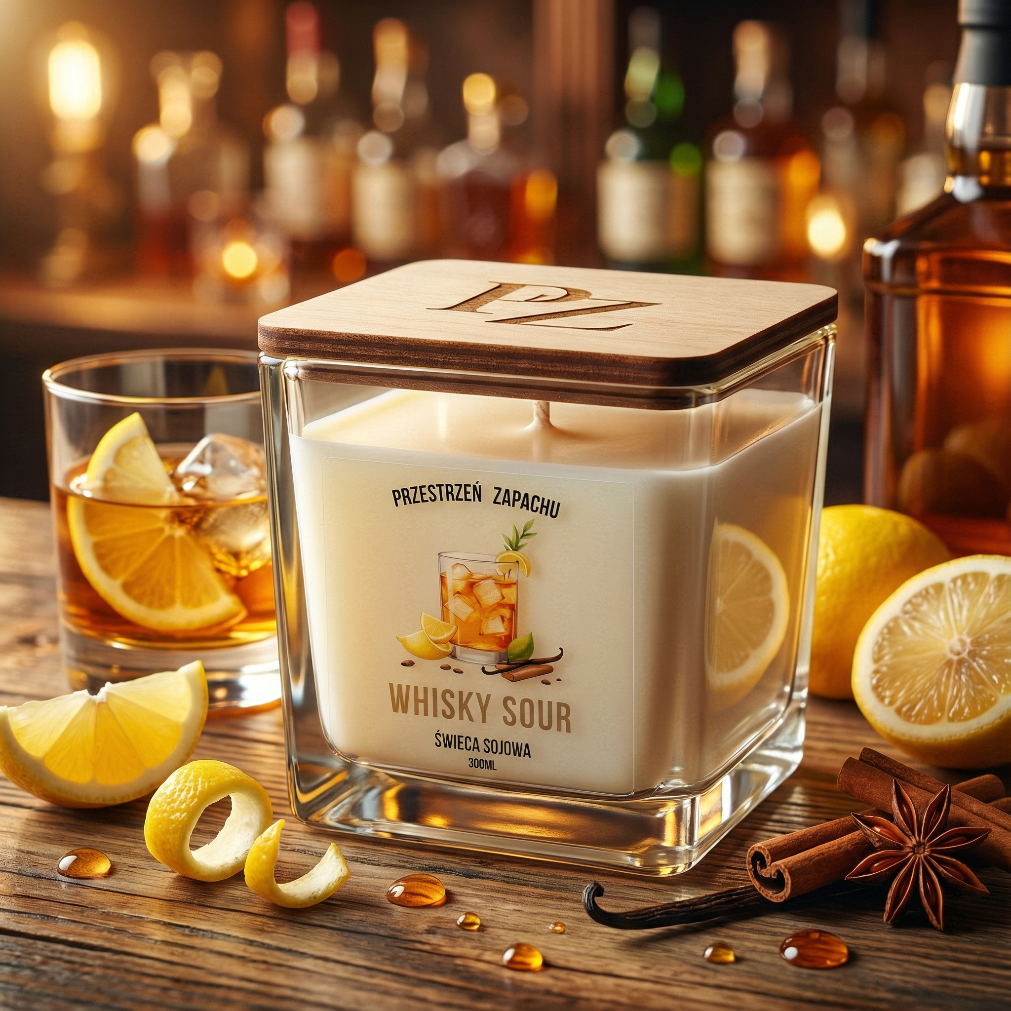 Whisky Sour - Świeca sojowa