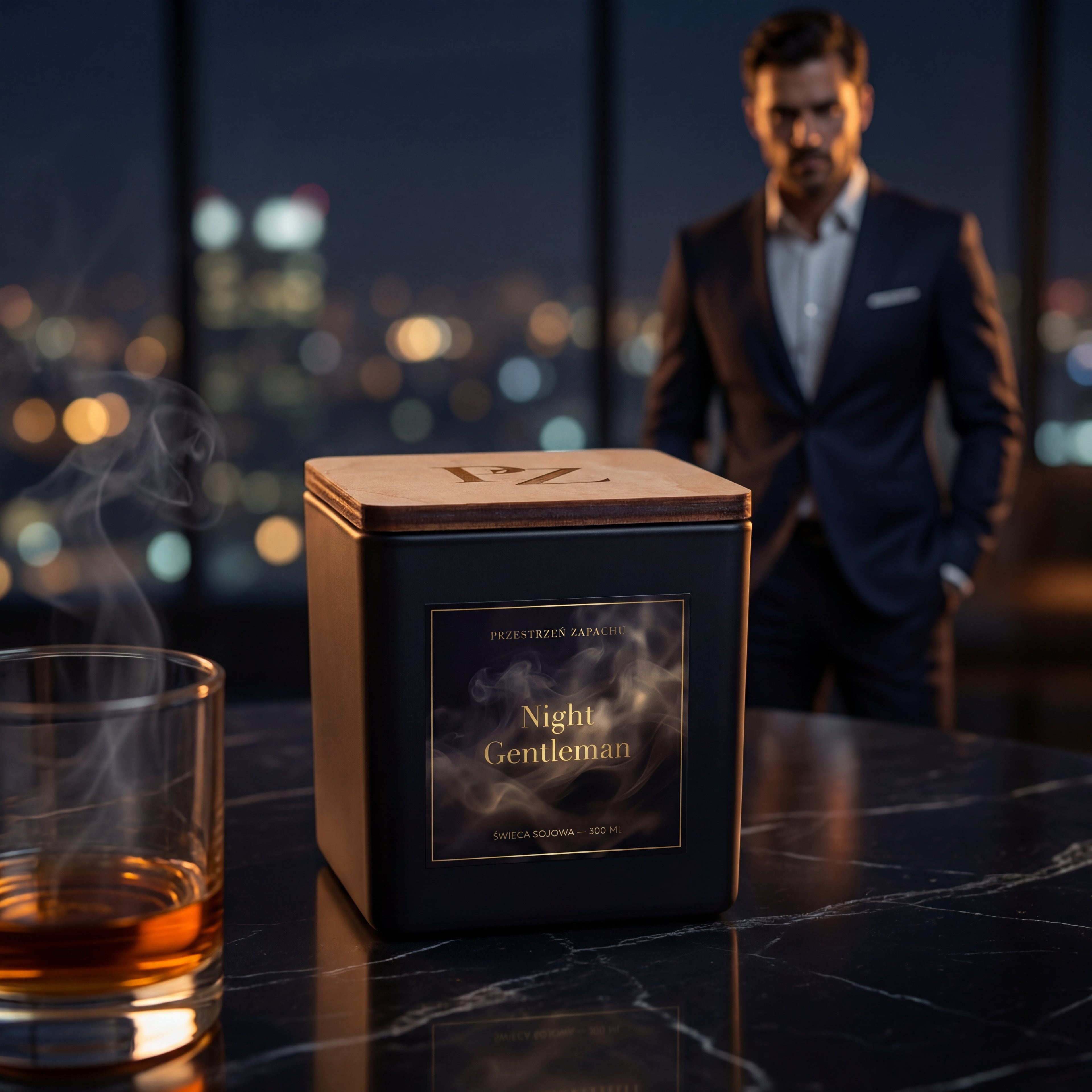 Night Gentleman - Świeca sojowa Premium